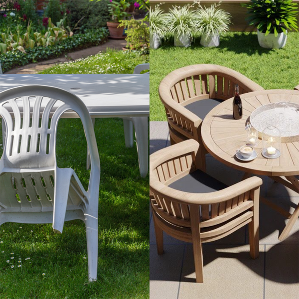 Longevity vs. Budget: The Benefits of Teak Furniture over Plastic