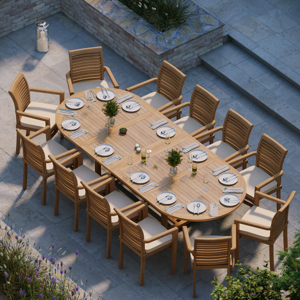Outdoor furniture extendable table