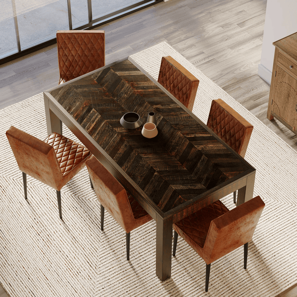 Reclaimed wood dining table
