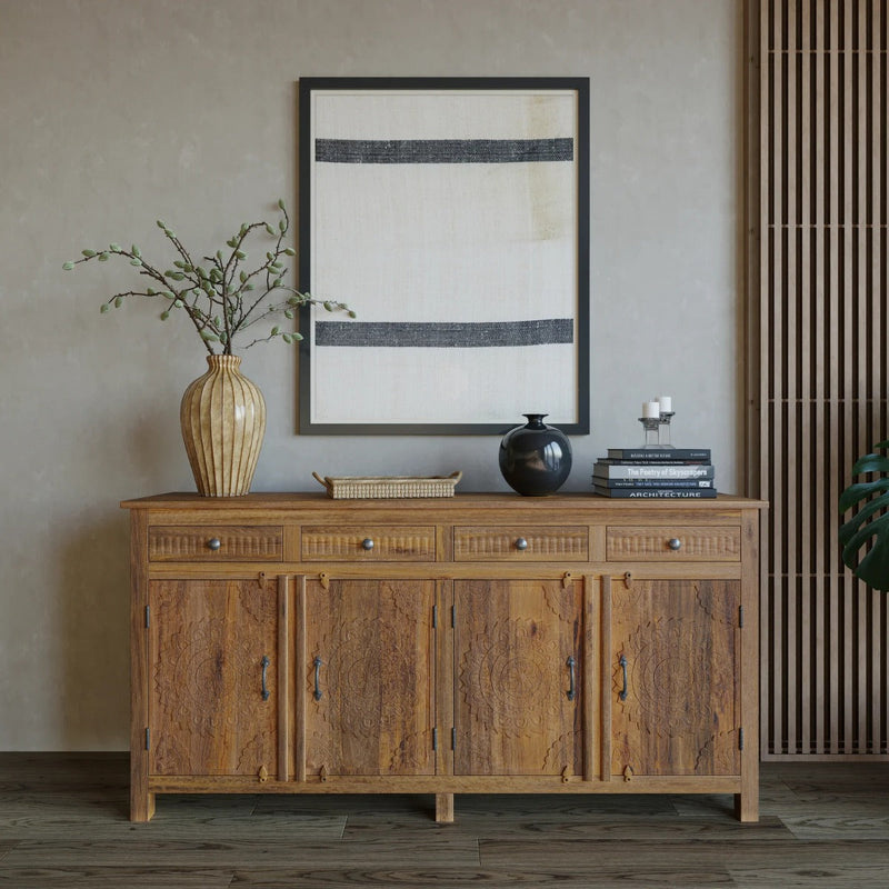 solid wood side table