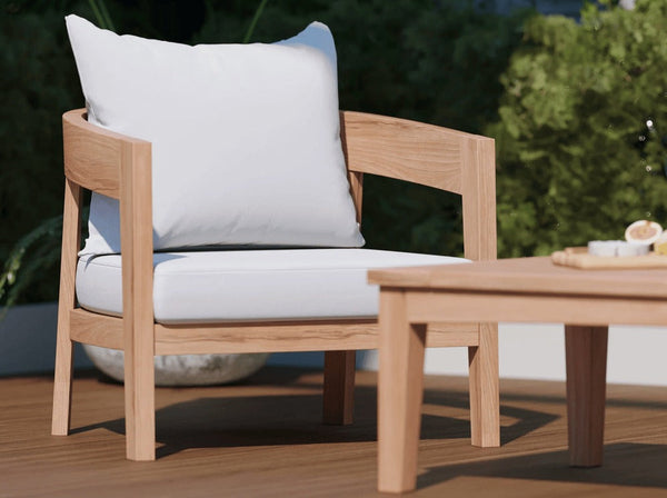 Teak armchair outdoor