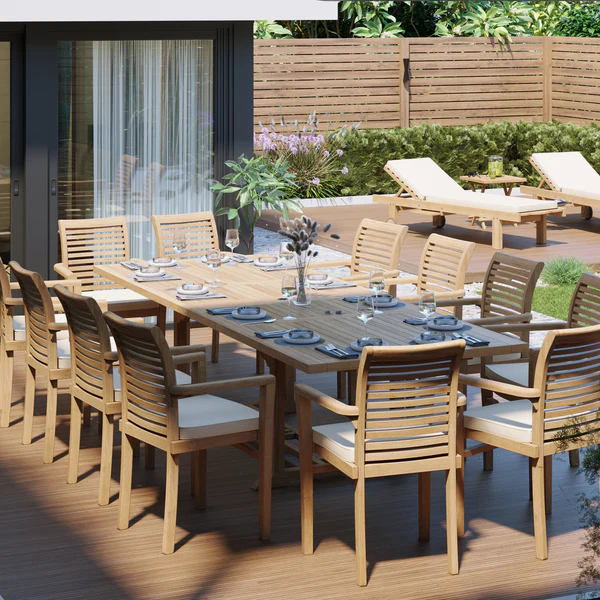 teak dining set