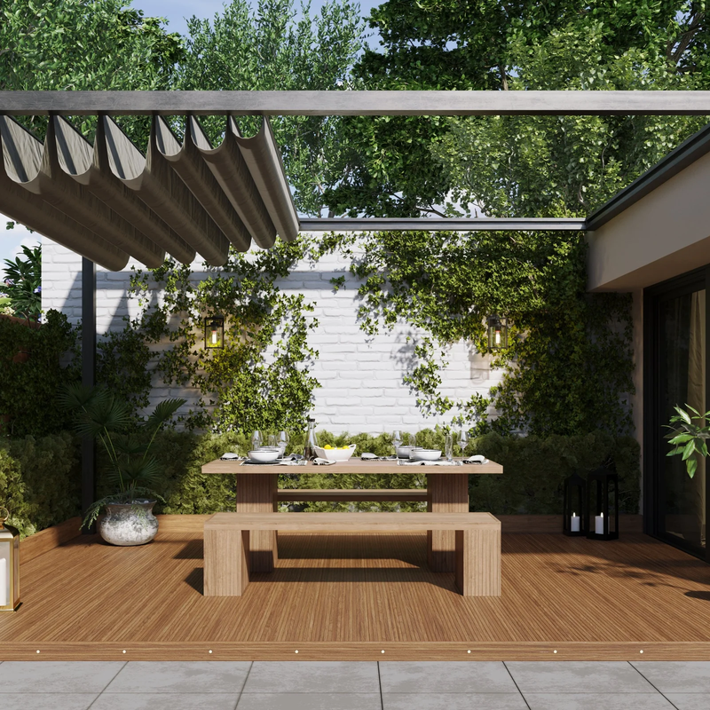 Teak garden dining set 