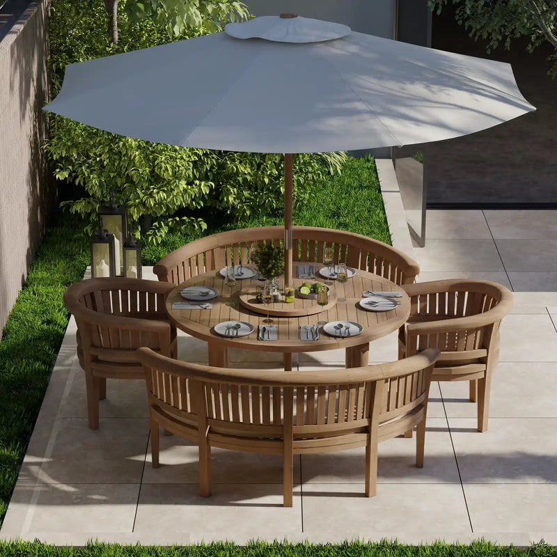 Teak garden dining sets