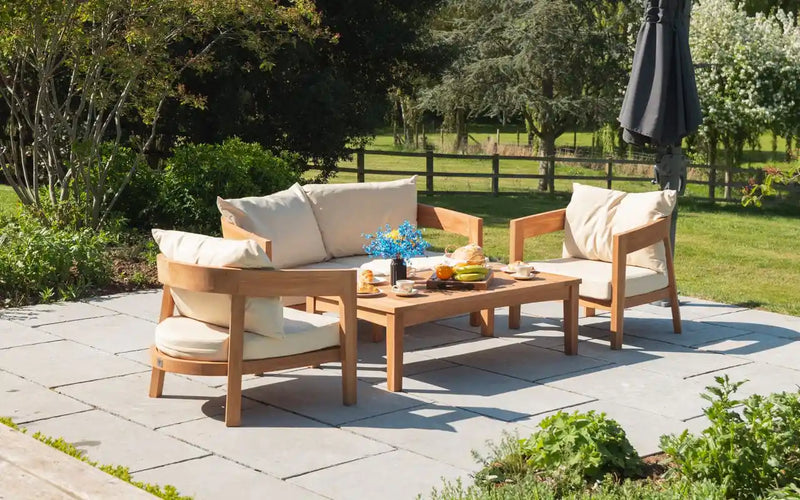 Teak garden furniture