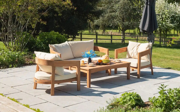 Teak garden furniture