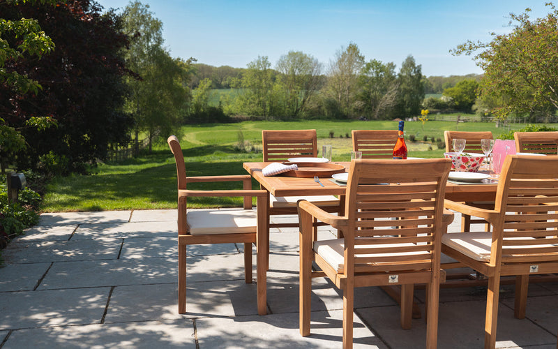 Teak garden furniture