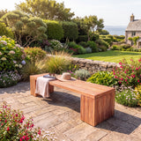 Belgravia Bench - Timeless Teak Outdoor Seating - UK and Ireland garden setting - image 2