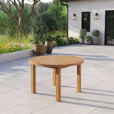120cm Round Maximus Teak Table 4cm Top