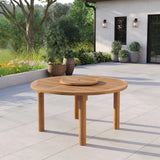 150cm Round Maximus Teak Table with 4cm Table Top