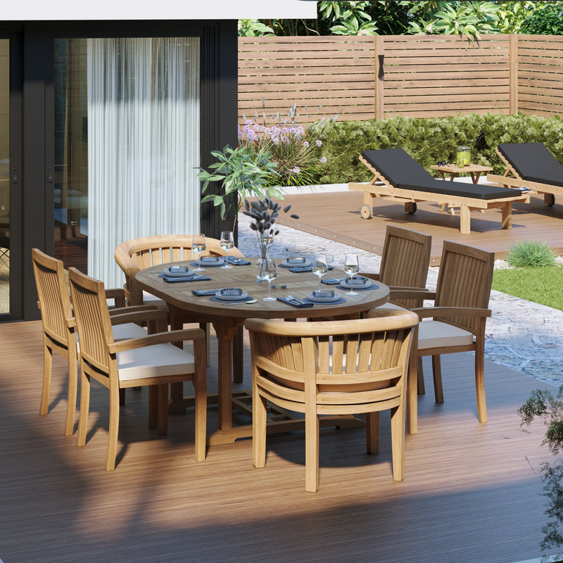 120 inch store outdoor dining table