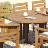 Teak 180–240cm Oval Extending Table with 6 Marlow Stacking Chairs & 2 San Francisco Chairs – Premium Teak Garden Dining Set