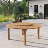 180cm Round Maximus Teak Table with 4cm Table Top