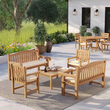 Harmony Family Bench Set – Teak Garden Seating Set