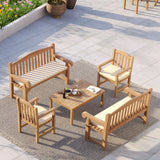 Harmony Family Bench Set – Teak Garden Seating Set