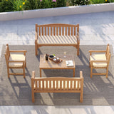 Harmony Family Bench Set – Teak Garden Seating Set