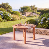 120cm Round Maximus Teak Table - Durable, Premium Round Table - UK and Ireland garden setting - image 1
