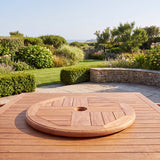 Teak Lazy Susan 55cm - Premium Rotating Teak Table Centrepiece - UK and Ireland garden setting - image 1
