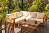 Amalfi Teak Garden Corner Sofa Set