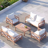 Amalfi Family Sofa Set – Teak Garden Sofa Set