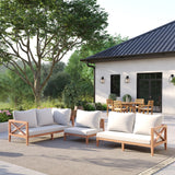 XL Amalfi Corner Set – Teak Garden Sofa Set, Free Cushions