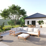 XL Amalfi Corner Set – Teak Garden Sofa Set, Free Cushions