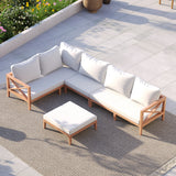 XL Amalfi Corner Set – Teak Garden Sofa Set, Free Cushions