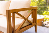 Amalfi Teak Garden Corner Sofa Set