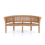 Teak Set 180cm Maximus Round Table with 4 San Francisco Benches