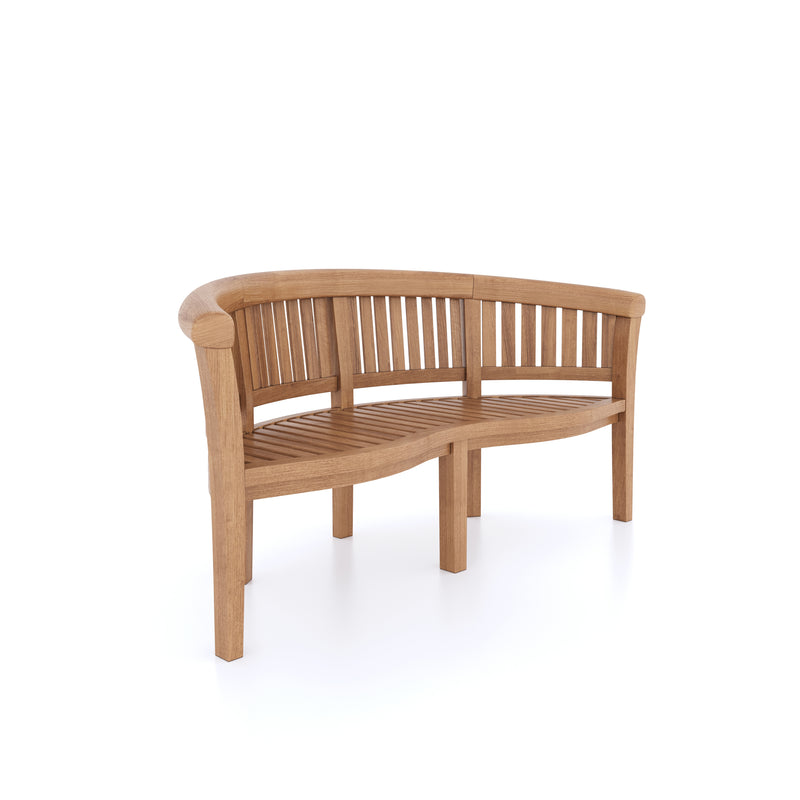 Teak garden bench