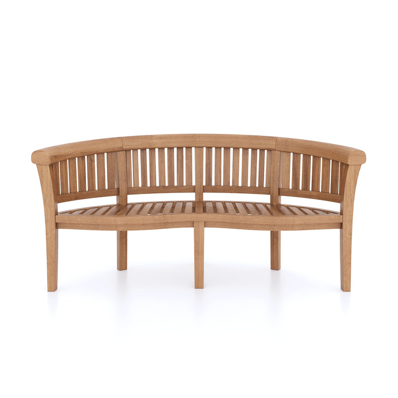 7-Day Delivery - Teak Garden Furniture Set Oval 180-240cm Extending Table 4cm Top (2 San Francisco Chairs 2 Benches) Cushions included.