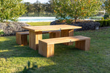 Belgravia Teak Garden Dining Set – Bench Set