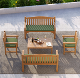 Harmony Teak Garden Bench Set – Family Seating Set