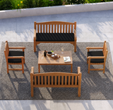 Harmony Teak Garden Bench Set – Family Seating Set