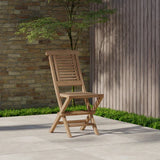 Hampton Teak Garden Folding Chairs