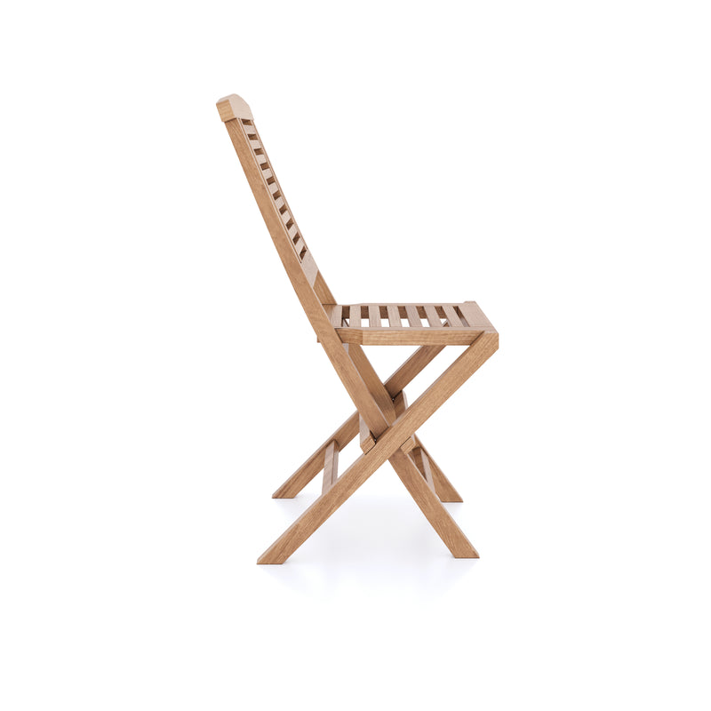 Teak Set 120cm Sunshine Folding Table (4 Folding Chairs) Cushions included.