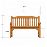 Harmony Teak Garden Bench Set – Family Seating Set