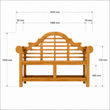 Lutyens Teak Garden Bench