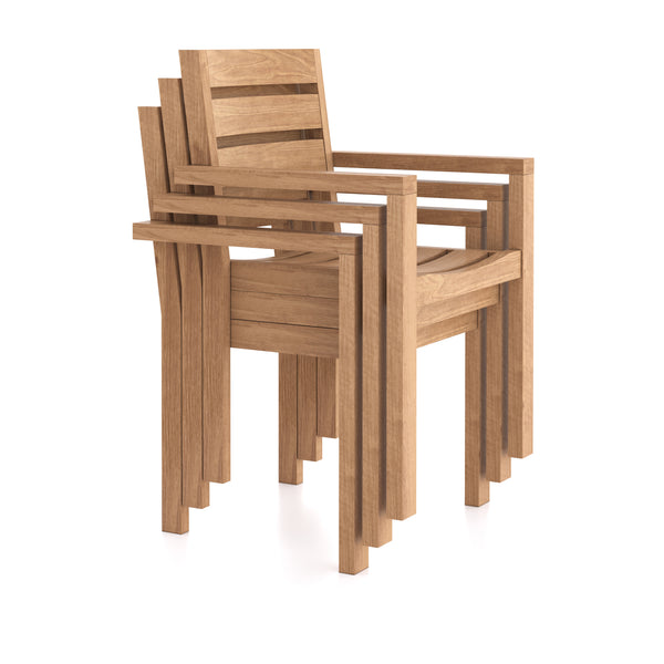4 x Marlow Stacking Chairs with Cushions.