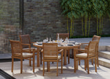 Luxor 150cm Round Table 4cm Top (6 Oxford Stacking Chairs) Cushions included.