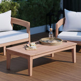 santorini teak table garden