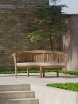 Teak garden bench
