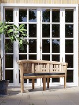 Teak garden bench