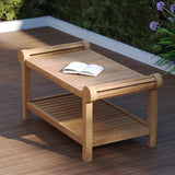 teak lutyens teak coffee table garden