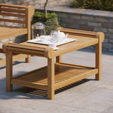 teak lutyens teak coffee table garden