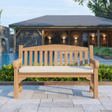 Teak Garden Furniture Harmony Bench with Cushions
