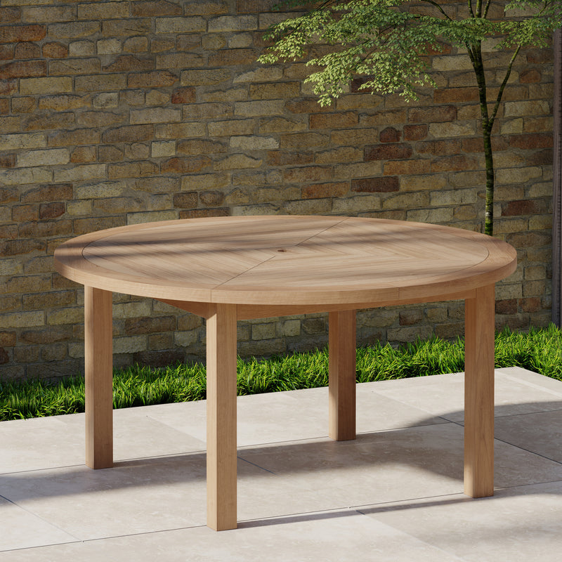 Luxor 150cm Round Teak Table 4cm Table Top