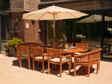 2.7m Solid Wood Tilting Garden Parasol Ð Premium 48mm Pole, Cream