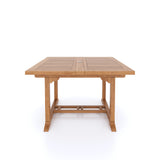 Teak Garden Furniture 120cm-170cm Square to Rectangle Extending Table