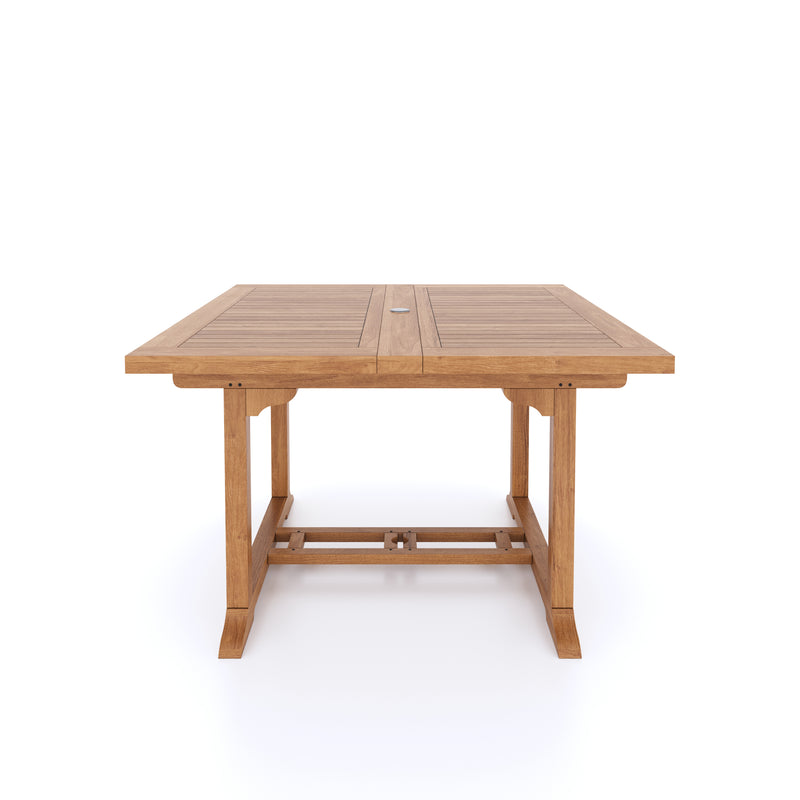 Teak Garden Furniture 120cm-170cm Square to Rectangle Extending Table
